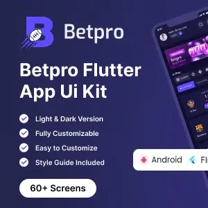 BetPro Flutter Mobile UI