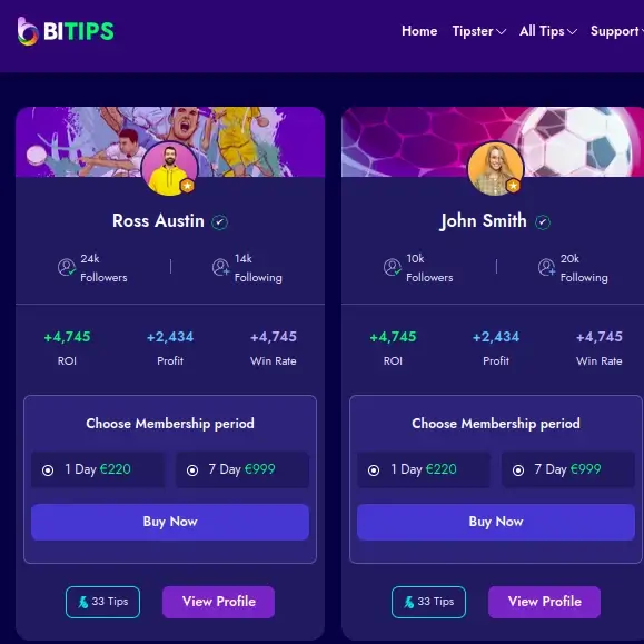 Bitips Tipster Platform Theme