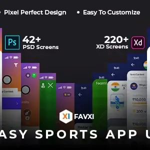 FavXI Fantasy Sports UI Kit