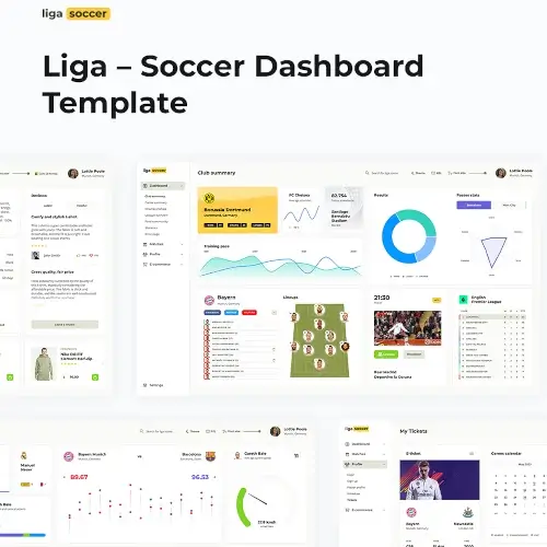 Liga React Template & Figma UI Kit