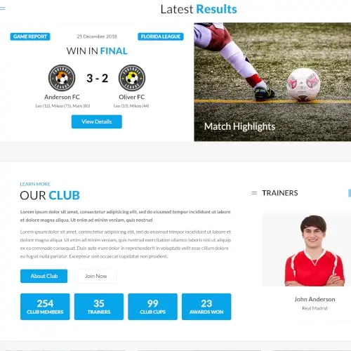 SoccersPress UI Kit